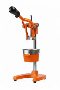 Cookinglife Gietijzeren Citruspers - Handmatige sinaasappelpers met pershendel en pulpfilter - Oranje