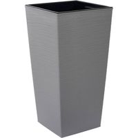 Siena Garden NIZZA GROOVE LA834-27 Jardinière Polypropylène Gris