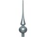 Decoris Kerst piek - lichtblauw - 26 cm - glas - mat