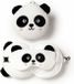 Puckator Relaxeazzz Panda knuffel/reiskussen/slaapmasker - 2-in-1 set - voor kinderen