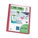 Viquel - Zichtmap voor 160 weergaven A4 - Aanpasbare binder - Gladde en transparante hoezen - Recycle Essential - Rood