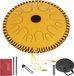 VEVOR Hang Drum en acier, instrument Hang Drum 14 notes, instrument Hang Drum 36 cm, instrument de percussion couleur pistolet avec sac de voyage, mailloches, Golden Bleu Marine Tank Drum Chakra Drum
