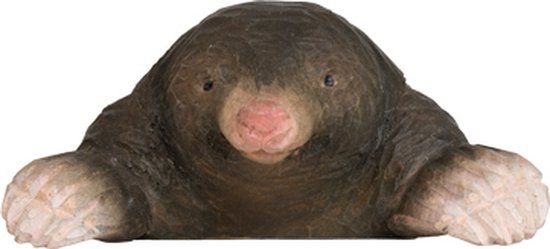 Wildlife Garden - houten Europese Mol - grijs