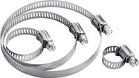 TRU COMPONENTS Wormaandrijfklem TC-10330716 Bundel-Ø (bereik) 78 tot 101 mm Zeskantschroef met sleuf Zilver 1 stuk(s)