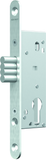 ASSA ABLOY N1003 Serrure de coffre | DM60mm | PC | Plaque frontale inox 24x185mm arrondie | DR 1+2+3+4