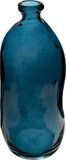 Atmosphera Bloemenvaas Pisa - Blauw Transparant Glas - 36 x 15 cm