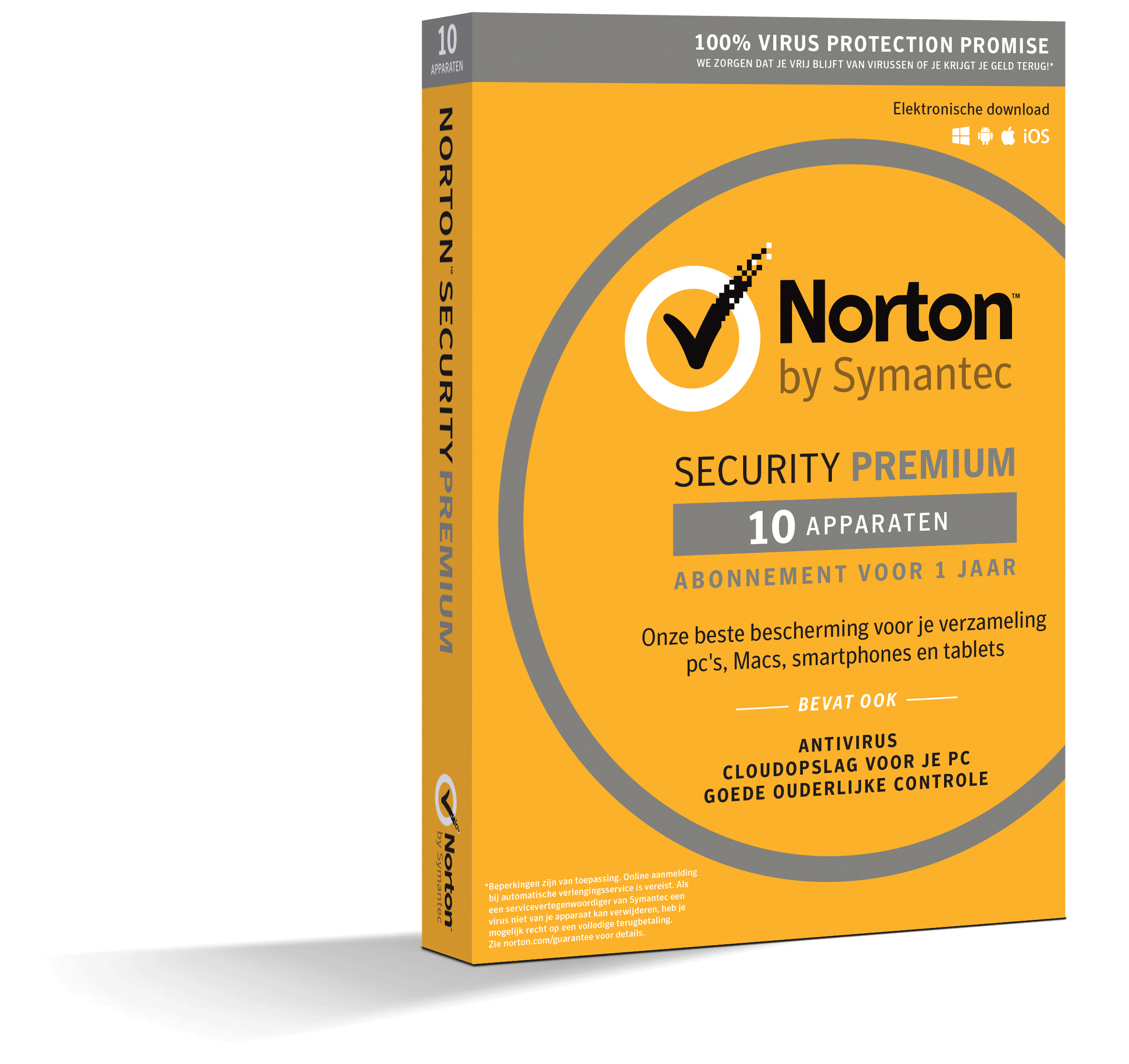 Norton Security Premium 10-Devices + 25GB Backup 1jaar