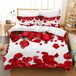 Rozen Housse de couette 3D avec fermeture éclair et 2 taies d'oreiller Microfibre 200x200 cm