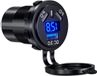 Prise USB C Chargeur de voiture étanche charge rapide prise 45W PD & 18W QC3.0 avec voltmètre numérique LED et interrupteur pour 12V 24V bateau marin moto camion