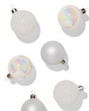 HEMA Boules De Noël En Verre Blanches - 6 Pièces