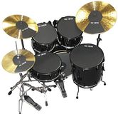 Vic Firth MUTEROCK22 set de tapis de sourdine 12-13-14-16-22 pouce + cymbales & hi-hat