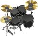 Vic Firth MUTEROCK22 set de tapis de sourdine 12-13-14-16-22 pouce + cymbales & hi-hat