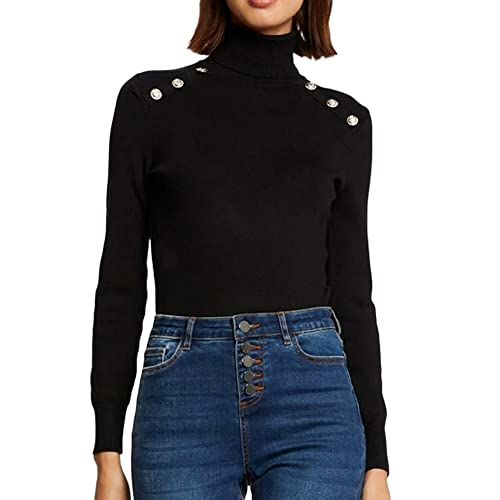 Morgan fine knit sweater black