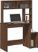 Prolenta Maison Exclusive - Bureau met plank, bruin, eikenlook, 100x45x140 cm