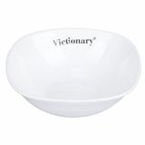 Victionary Set van 6 vierkante schaaltjes 13 x 13 cm van opaalglas