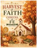 HARVEST OF FAITH: Cosecha de Fe: A Bilingual Catholic Fall Coloring Book: Un Libro Católico Bilingüe para Colorear en Otoño
