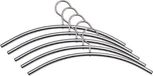 Kerkmann Kleerhangers chroom set 5 stuks