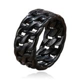 Mendes Heren Ring- Dual Cuban Black-19mm