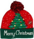 Apollo Foute kerstmutsen Merry Christmas met verlichting