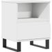 Table de chevet 40x35x50 cm bois d'ingénierie blanc