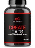 XXL Nutrition - Create Capsules - Creatine Mix: Crea-Trona | Creatine Citraat | Creatine Pyruvaat | Betaïne HCL | Taurine - Voedingssuplement - 240 Capsules