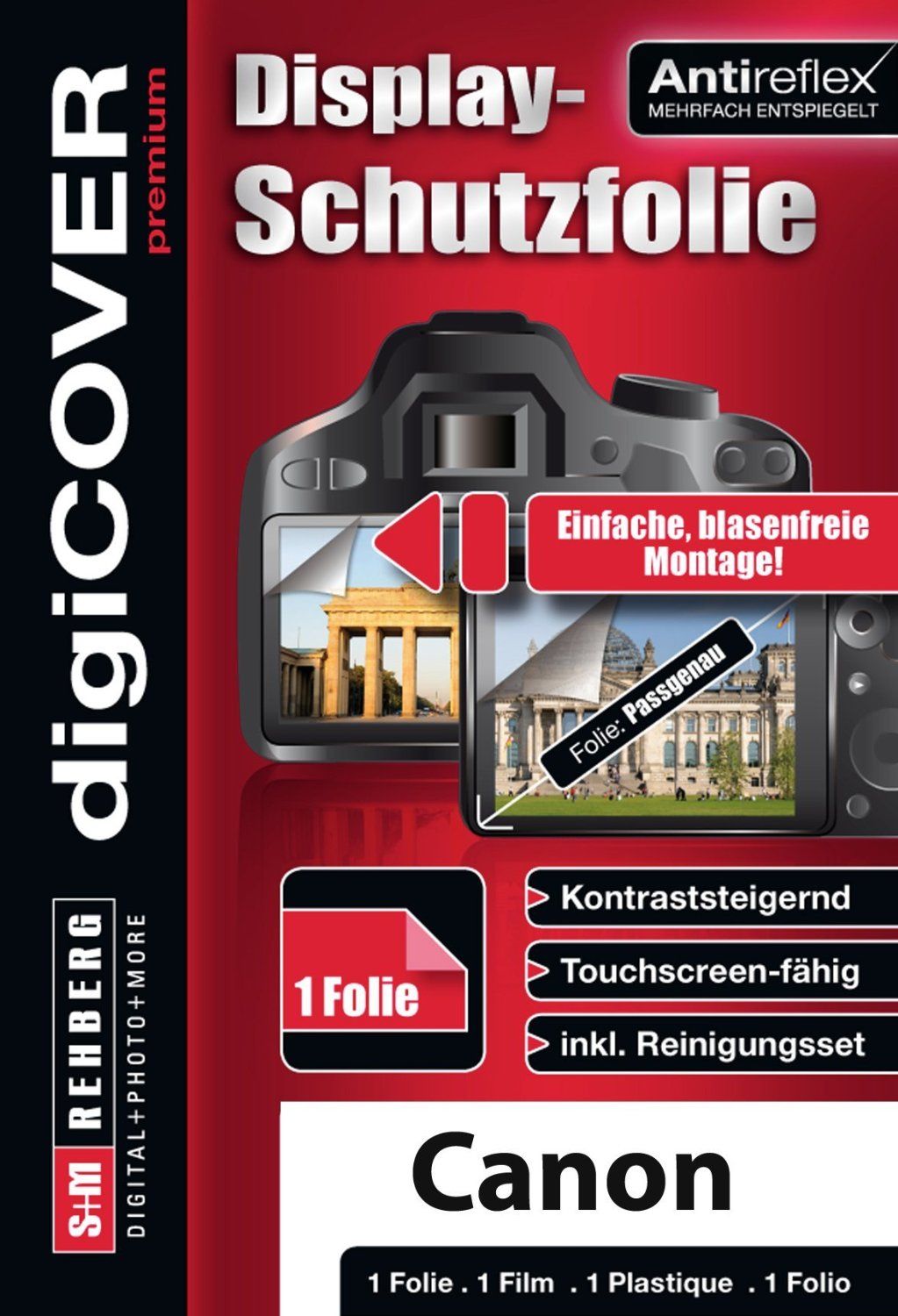 DigiCover Camera Screenprotector transparant voor Canon PowerShot ELPH 110 HS
