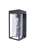 LUTEC FLAIR E27 Zwart Rechthoek Aluminium IP44