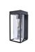 LUTEC FLAIR E27 Zwart Rechthoek Aluminium IP44