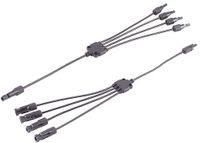 1x PV4 T-adapterkabelset 4/1, 4 mm², zwart/zwart, 60 cm