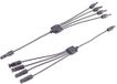 1x PV4 T-adapterkabelset 4/1, 4 mm², zwart/zwart, 60 cm