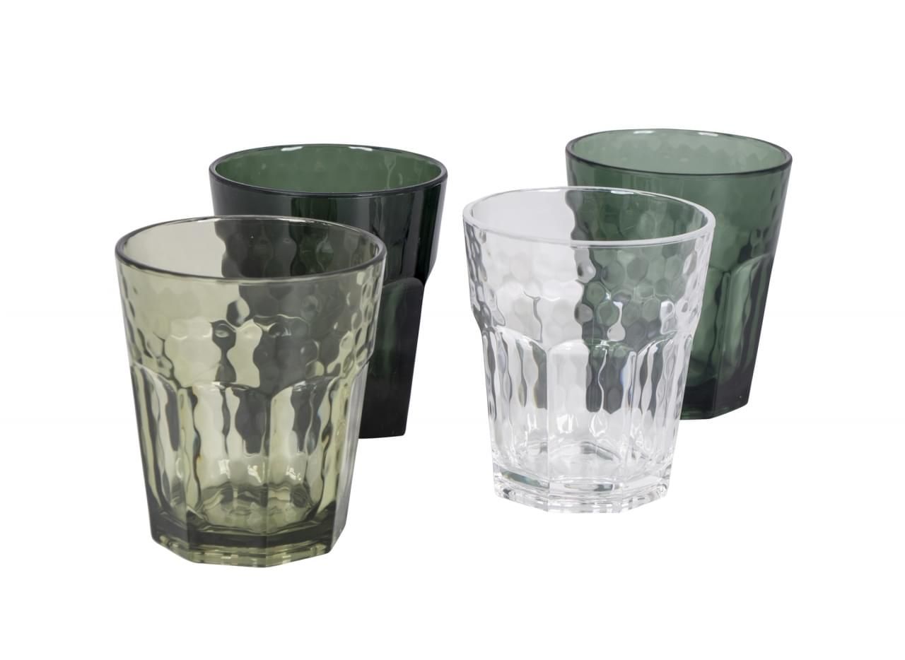 Bo-Camp Limonade glas - Mix & Match - 4 stuks - 200 ml - Groen