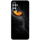Samsung Galaxy A14 5G/4G Oeil de panthere bedrukt siliconen hoesje
