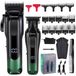 StarTech Professionele haarset - T-vormige trimmer - Zero-gap technologie - Roestvrijstalen mes - Oplaadbaar - 160 minuten gebruiksduur - Groen