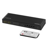 LogiLink HD0049 AV-matrixschakelaar 4x2 HDMI 2.0 6 Gbit/s Zwart