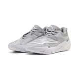 PUMA All-Pro NITRO™ 2 Core basketbalschoenen, Grijs/Wit/Zilver, Maat 40