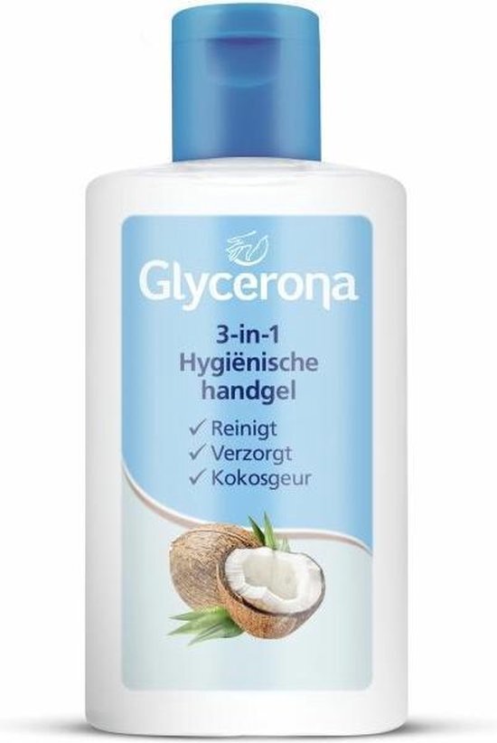 Glycerona 3-in-1 Hygiënische Handgel Kokosgeur