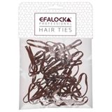 Elastische Efalock Rasta Haarelastiekjes Sterk - 100 Stuks Bruin