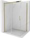 Mexen Omega cabine de douche coulissante 100 x 70 cm, transparent, or