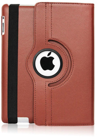 Stuff Certified Leren Vouwbare Cover voor iPad Mini 1 - Multifunctioneel Hoesje Case Bruin