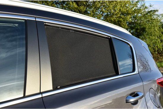 Car Shades Set Kia Sportage 5 deurs 2016-2018 - Zwart - Clipsysteem