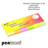Marque-page ZI-05 20mm x 50mm Papier