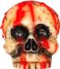 Fiestas Guirca Schedelkaars 10 Cm Wax Rood/beige