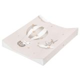 Julius Zöllner® Verschoningskussen voor baby's, 60 x 71 cm, zacht verschoningskussen, folie, waterdicht en afwasbaar, Made in Germany, Oeko-Tex Standard 100, sterrenrit