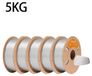 TPU 3D-printerfilament - TPU-85A - Flexibel, Shore hardheid 85A - 1,75 mm ±0,03 mm - Hoge dimensionaliteit - Spoel van 5 kg - Transparant
