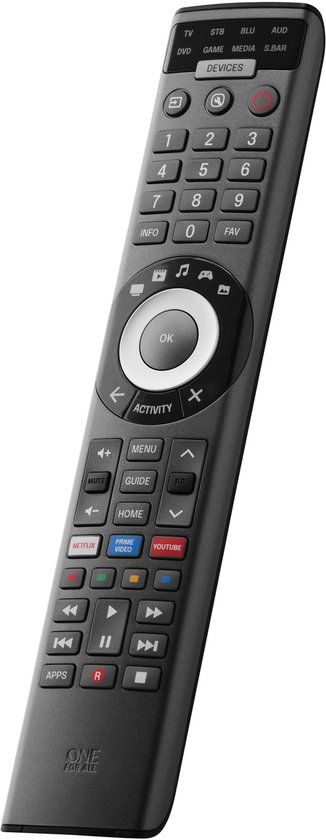 One For All URC7981 Universele Afstandsbediening - 8-in-1 - Zwart
