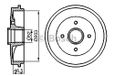 Bosch 0 986 477 124 Remtrommel
