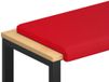 vidaXL - Coussin de banc - Similicuir - Rouge