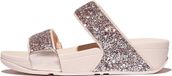 FitFlop Lulu Multi-Tonal Glitter Slides Vrouwen - Nude Rose Mix