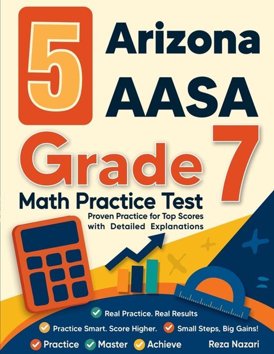 5 Libri GmbH 5 Arizona AASA Grade 7 Math Practice Tests