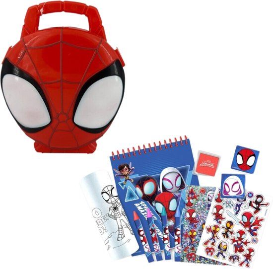 Spider-Man Marvel 3D Kleurkoffer met Inhoud